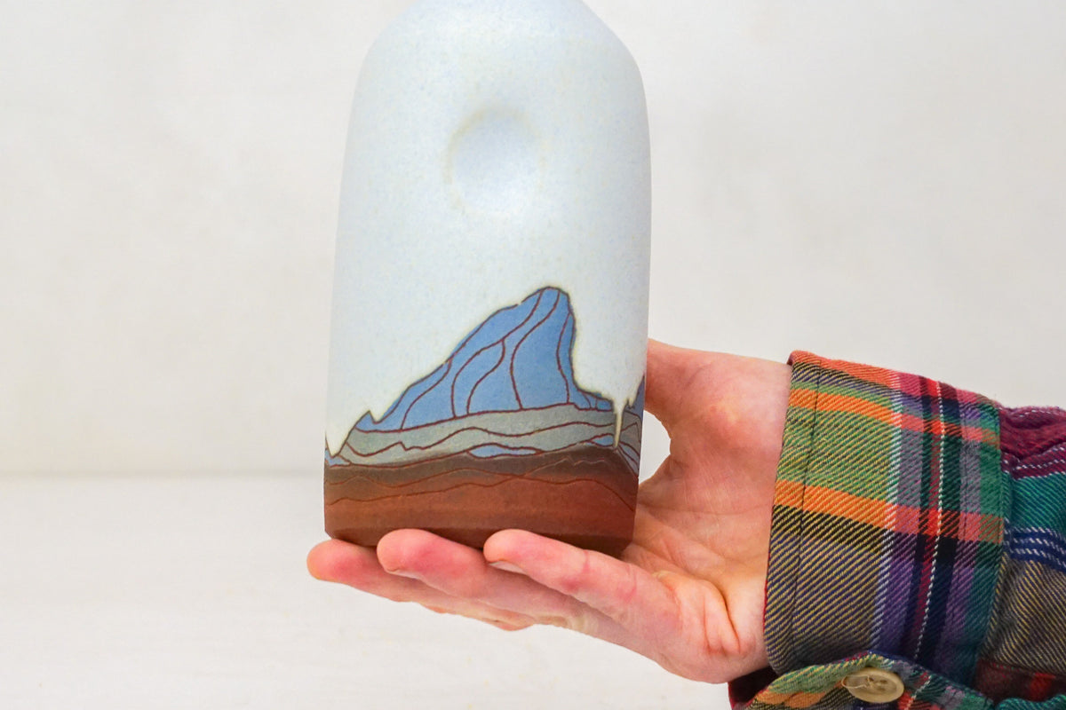 E Teton Olive oil Bottle in Bone