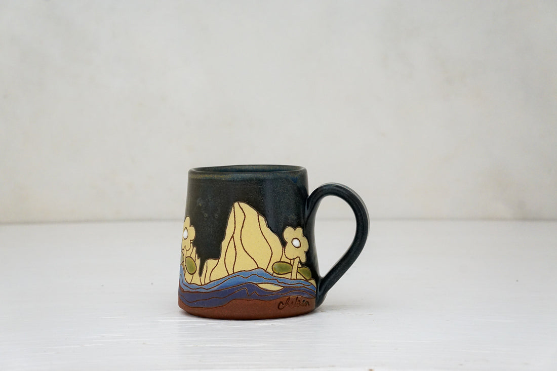 E Teton Flower Mini Mug in Darby