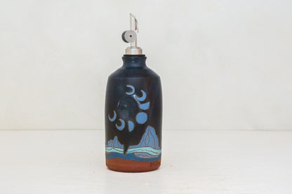 Moon Phase W Teton Olive oil Bottle in Darby