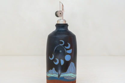 Moon Phase W Teton Olive oil Bottle in Darby
