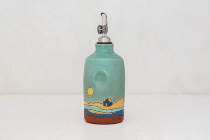 Home Olive oil Bottle in Lake
