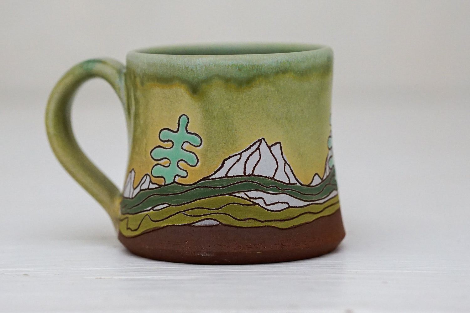 E Teton Trees Mini Mug in Sage
