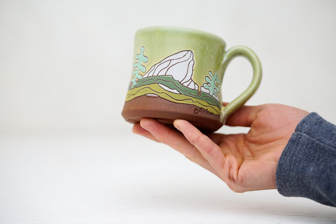 E Teton Trees Mini Mug in Sage