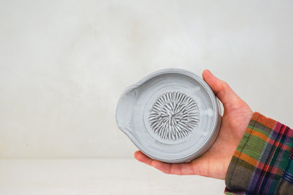 The Dually - Garlic Grater/ Spoon Rest in White