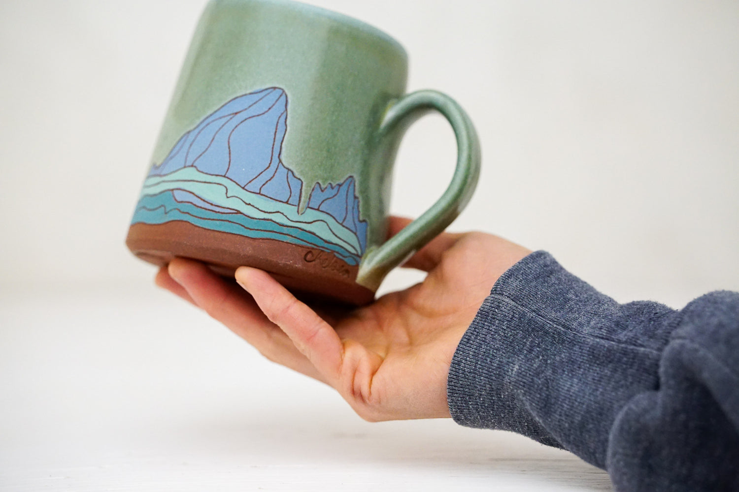 E Teton Mug in Sage