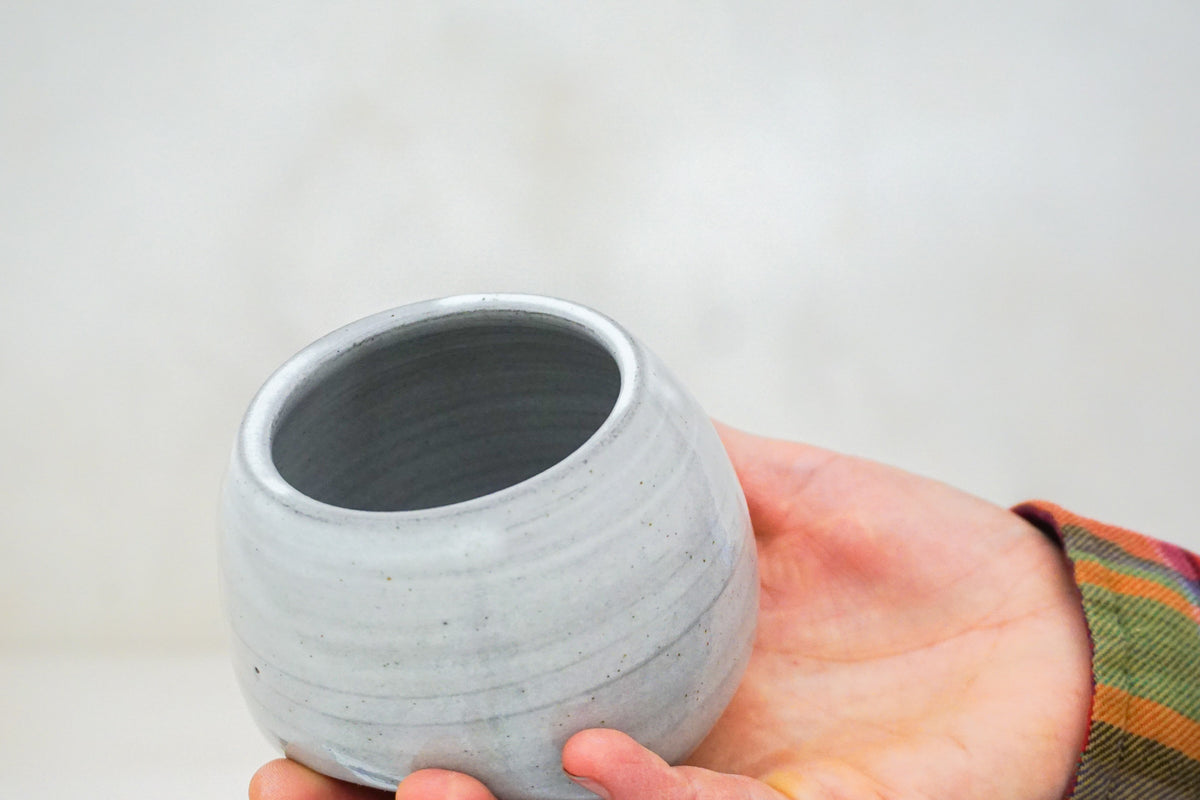 Salt Pig / Salt Cellar in White