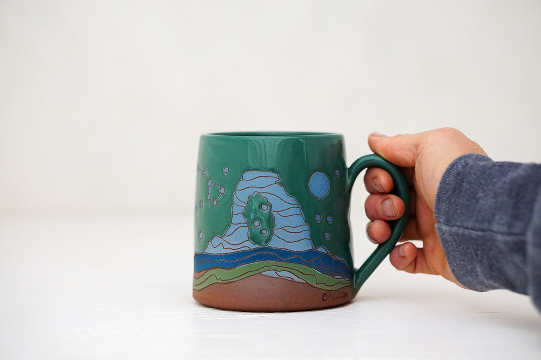 Arches Moon Tall mug in Kali Forest