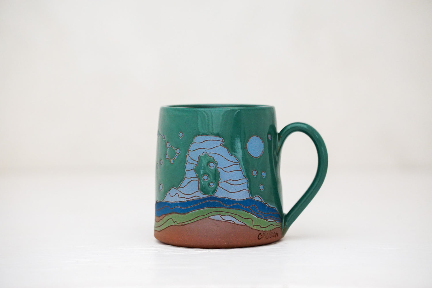 Arches Moon Tall mug in Kali Forest
