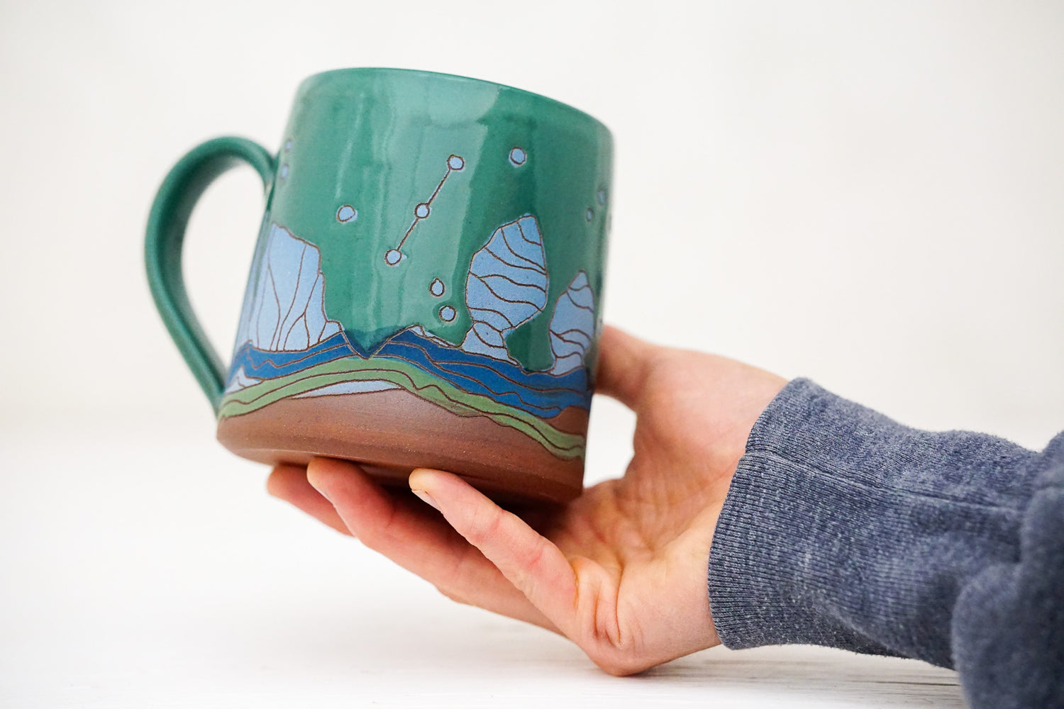 Arches Moon Tall mug in Kali Forest