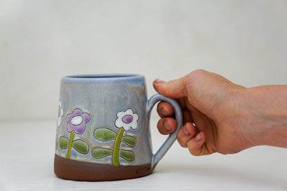 Flowers mug in Lavender Magic