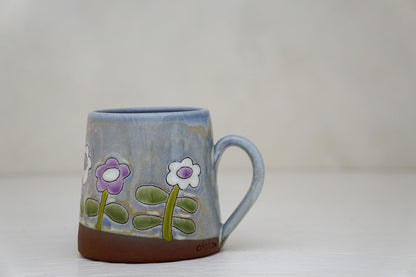 Flowers mug in Lavender Magic