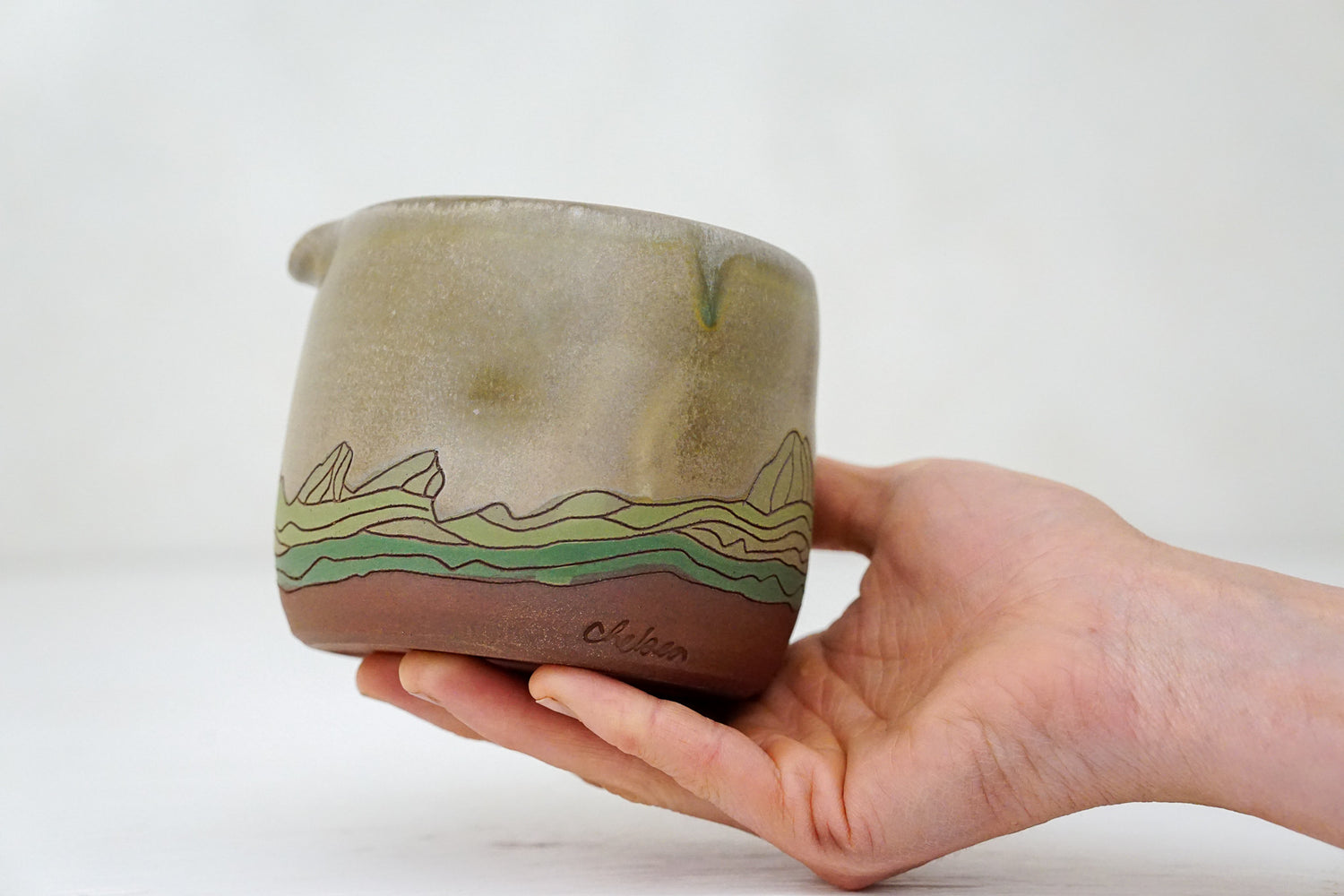 E Teton Match/ Pitcher Bowl in Sequoia