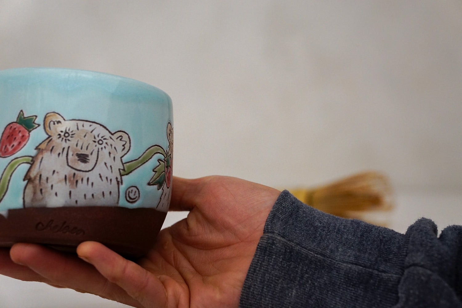 Bear Strawberry Match / Pitcher Bowl in Ira