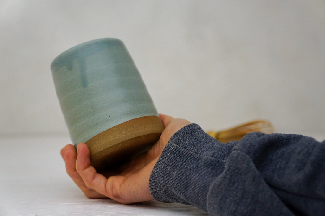 Brown clay Cup in Stone