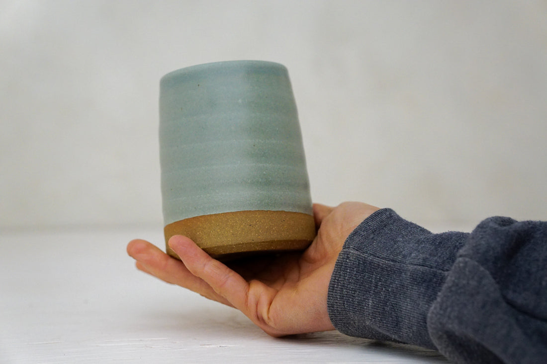 Brown clay Cup in Stone