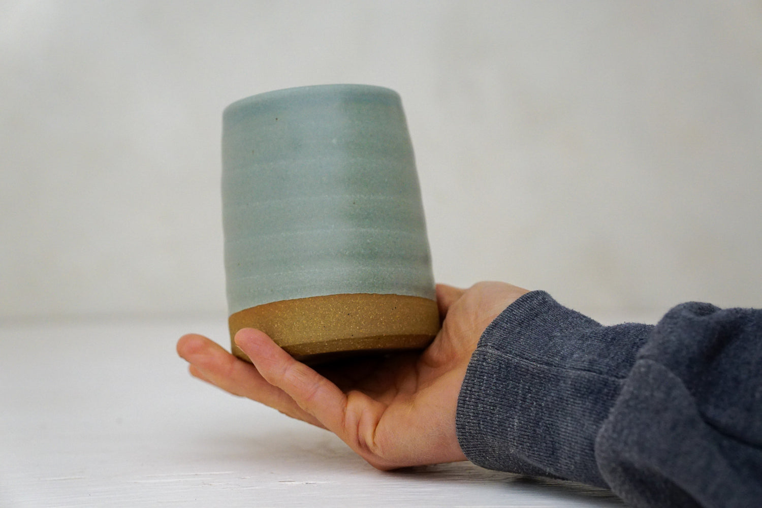 Brown clay Cup in Stone
