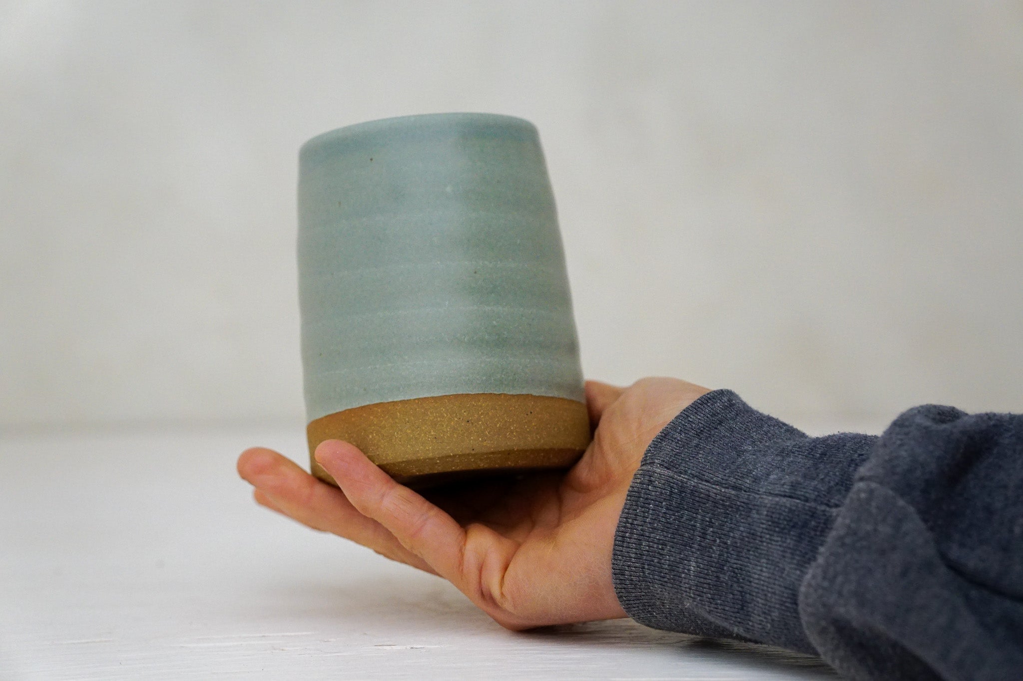 Brown clay Cup in Stone