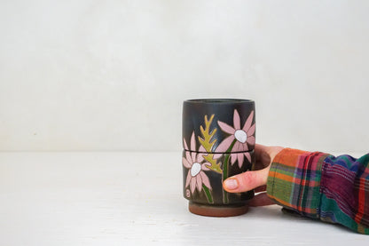 Pink Flower stacker cups in Darby