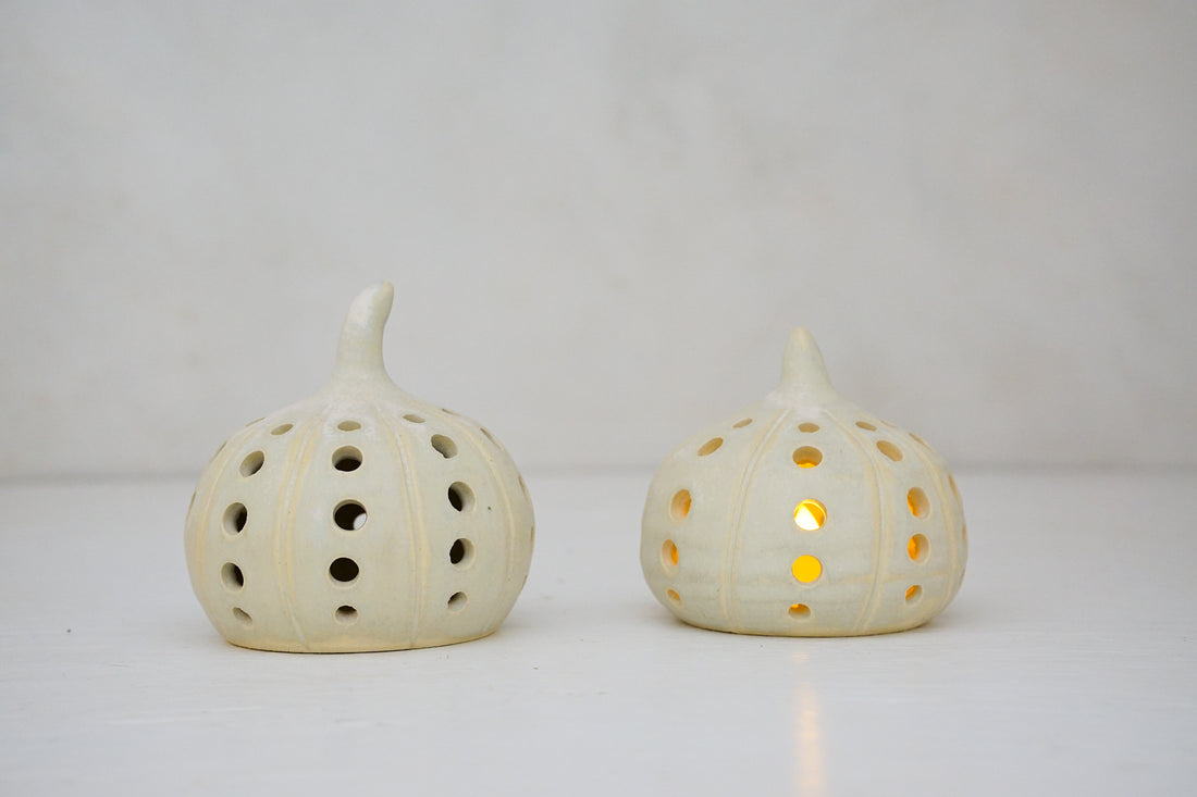 Pumpkin Luminary in Limestone