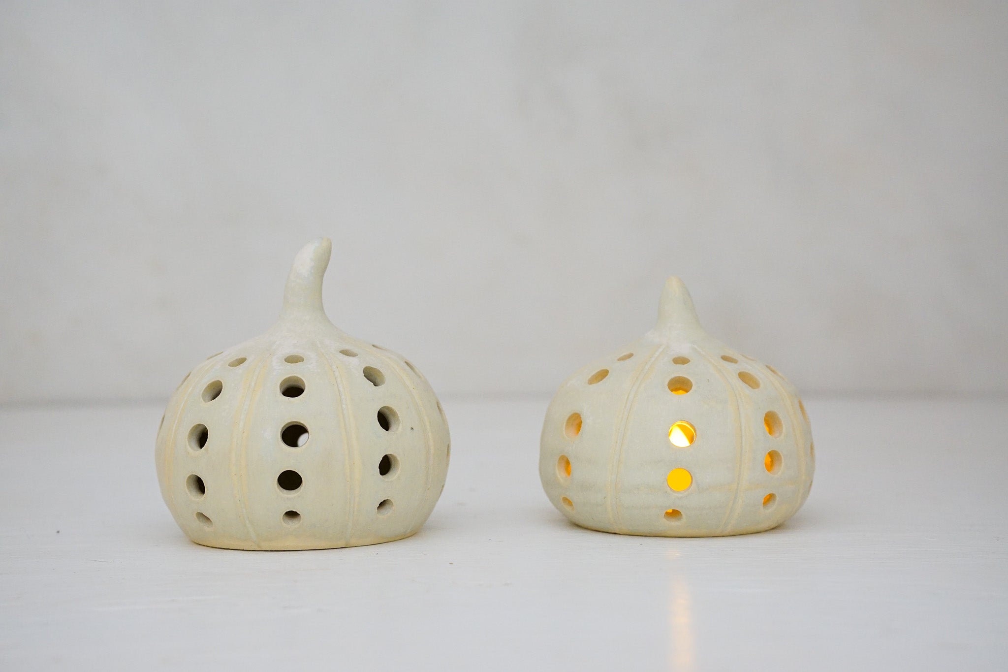 Pumpkin Luminary in Limestone