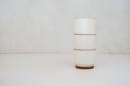 Poppy Stacker cups in Bone