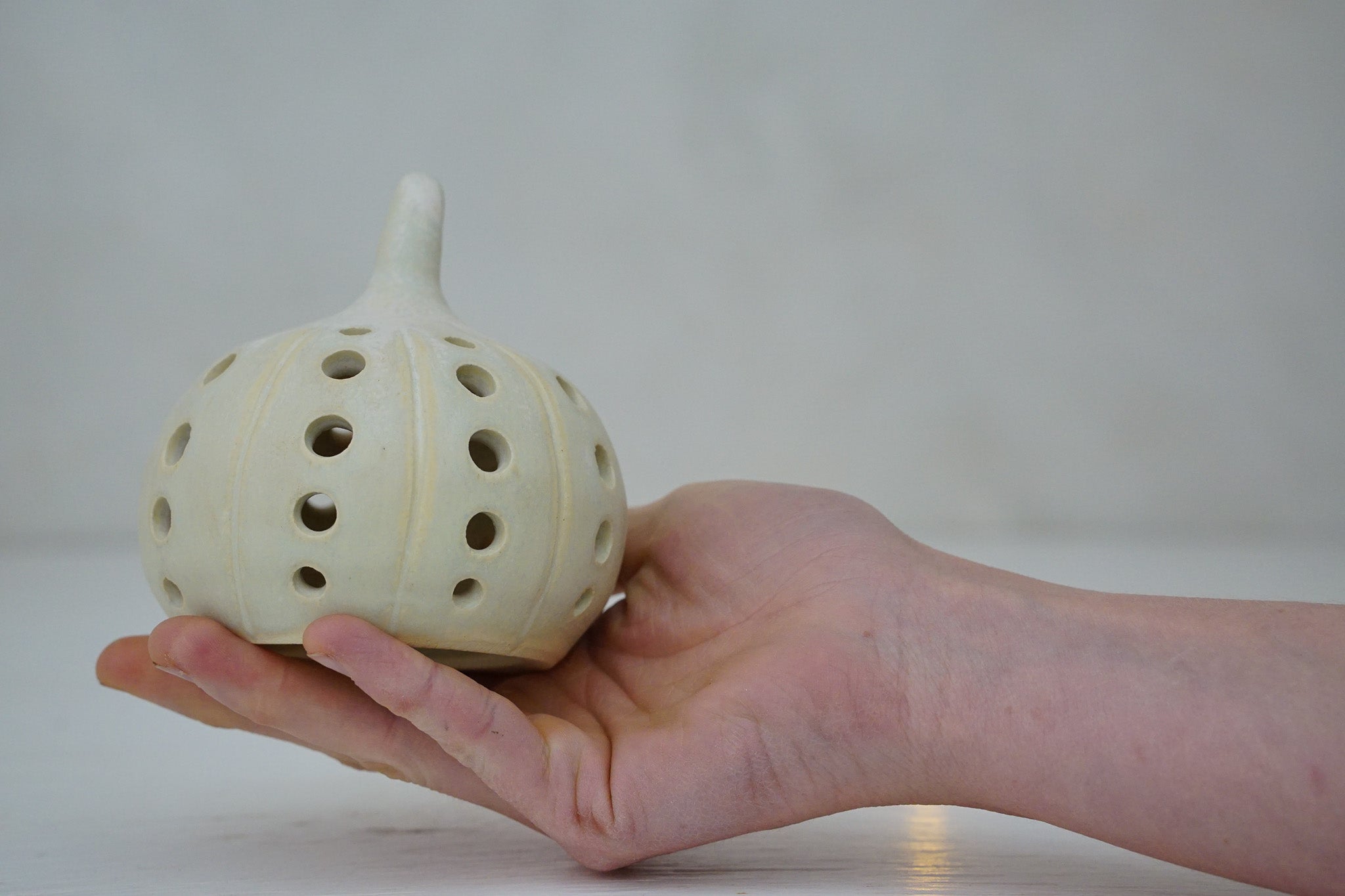 Pumpkin Luminary in Limestone