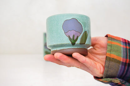 Purple flower Stacker cups in Lake*
