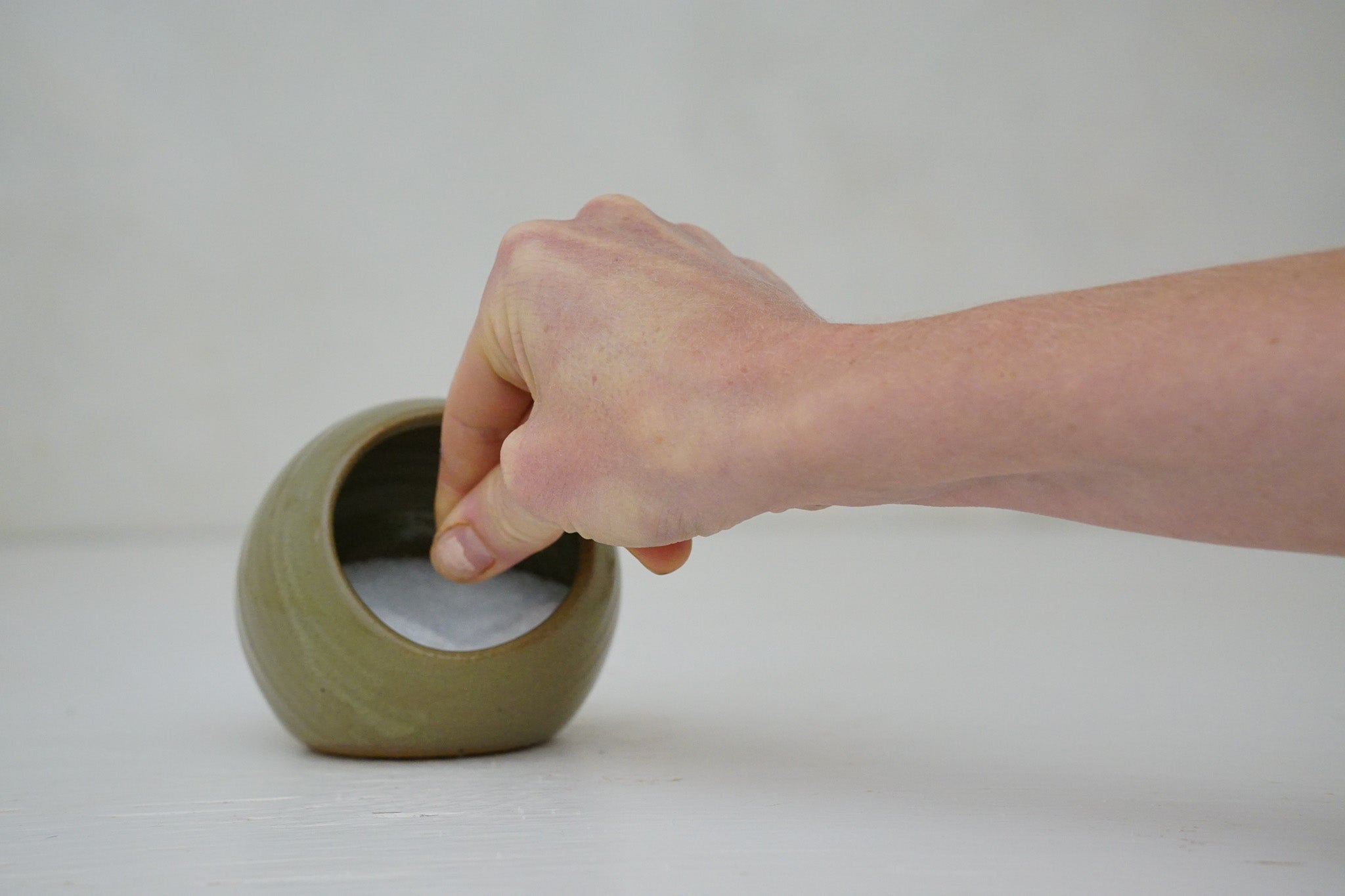 Salt Pig in Olive