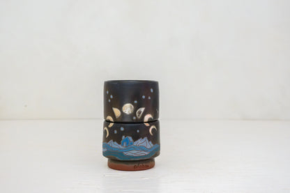 Moon Phase house stacker cups in Darby*