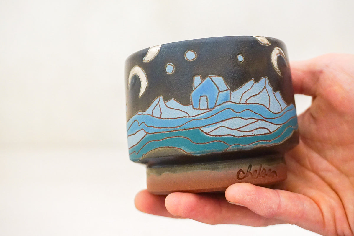 Moon Phase house stacker cups in Darby*