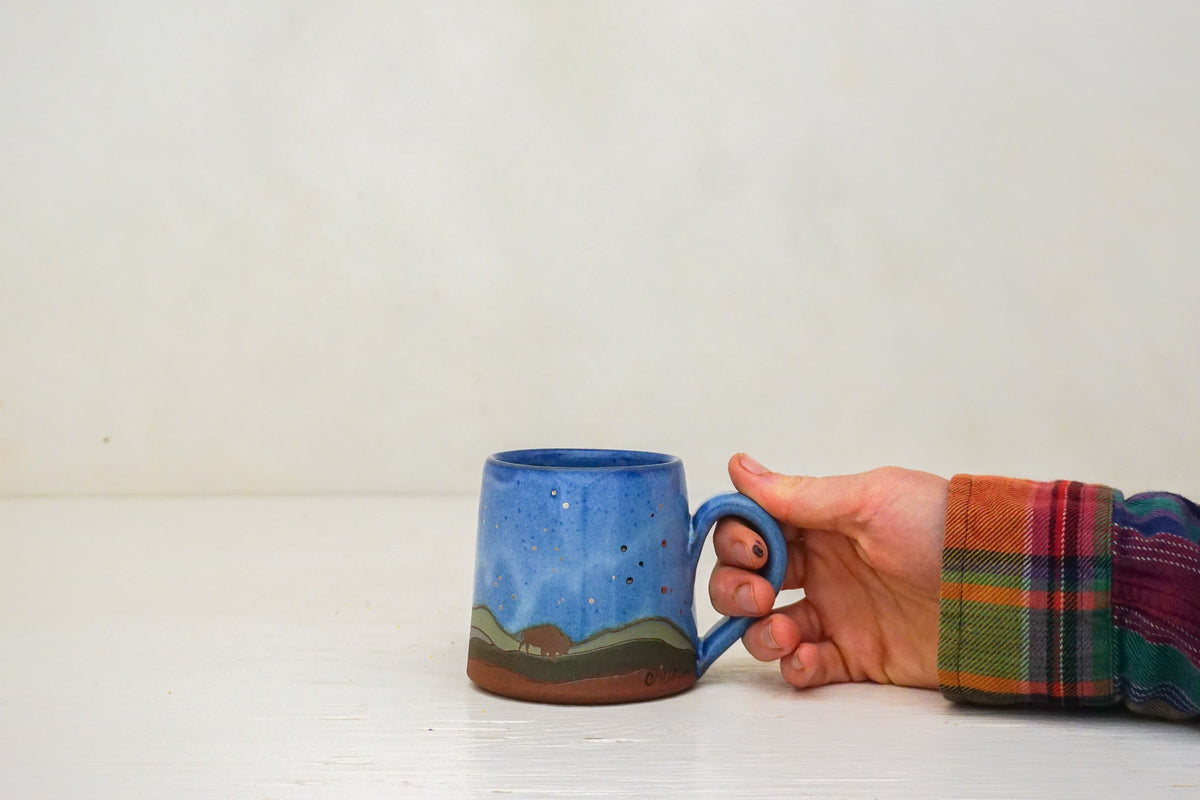 SILVER Mountain Bison BB mug in Flax Magic*