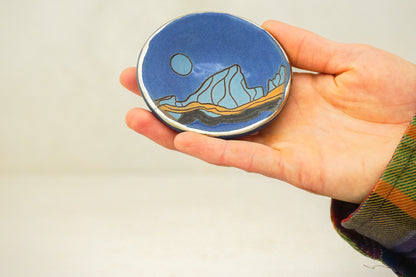 SILVER E Teton Ring dish in Flax