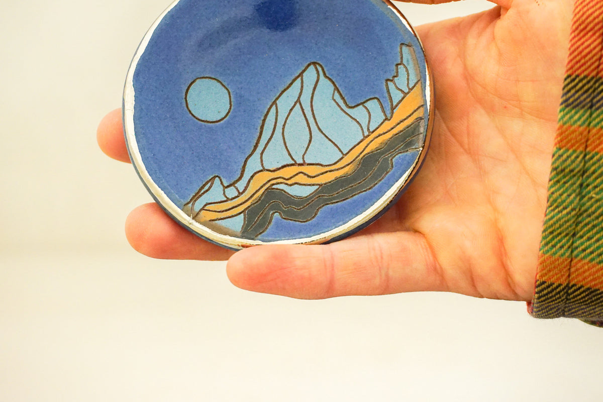 SILVER E Teton Ring dish in Flax