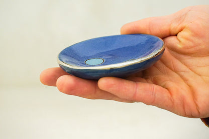 SILVER Mountain Moon Ring dish in Flax