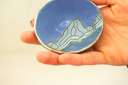 SILVER E Teton Ring dish in Flax