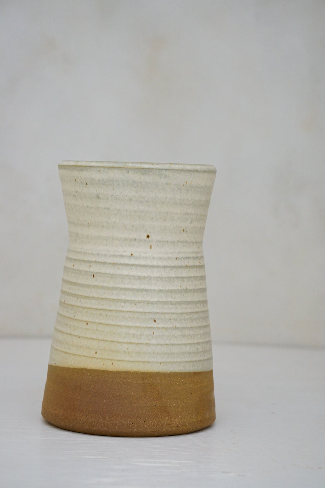 Slope Vase in Limestone
