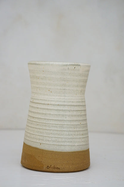 Slope Vase in Limestone