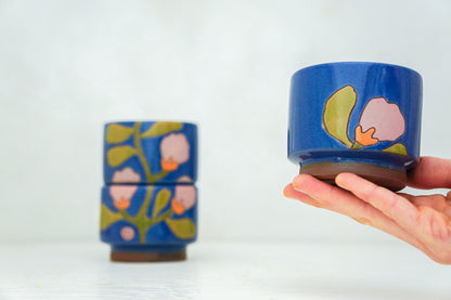 Happy Flowers Stackers in Flax