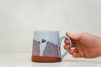 Purple Bears Hearts OG mug in White