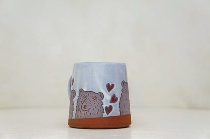 Purple Bears Hearts OG mug in White