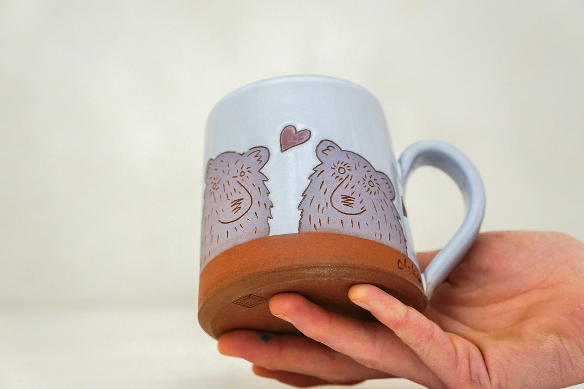 Purple Bears Hearts OG mug in White