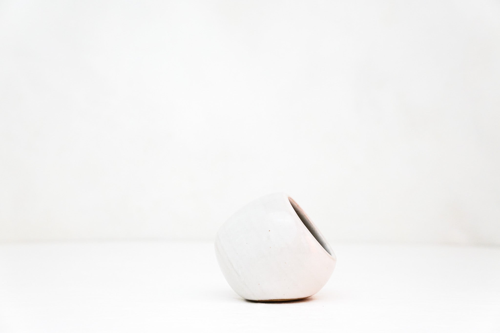 WHITE salt cellar/ pig