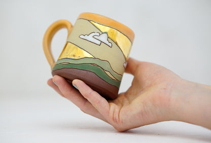 GOLD Sunburst Tiny mug in TangX