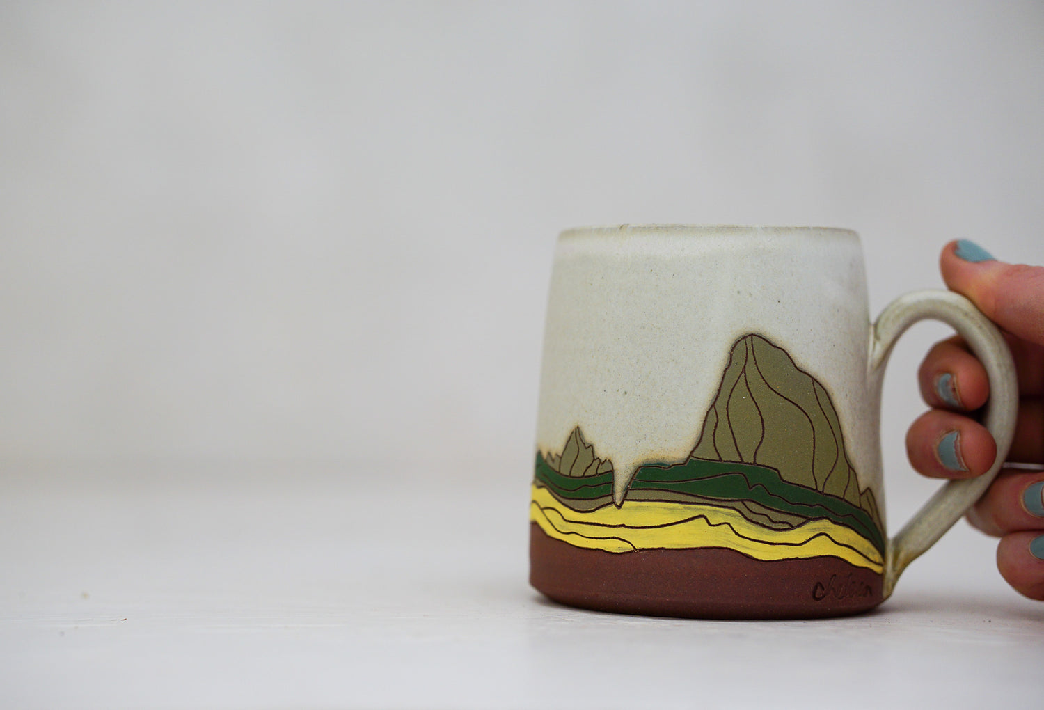 W Teton in Bone green slip