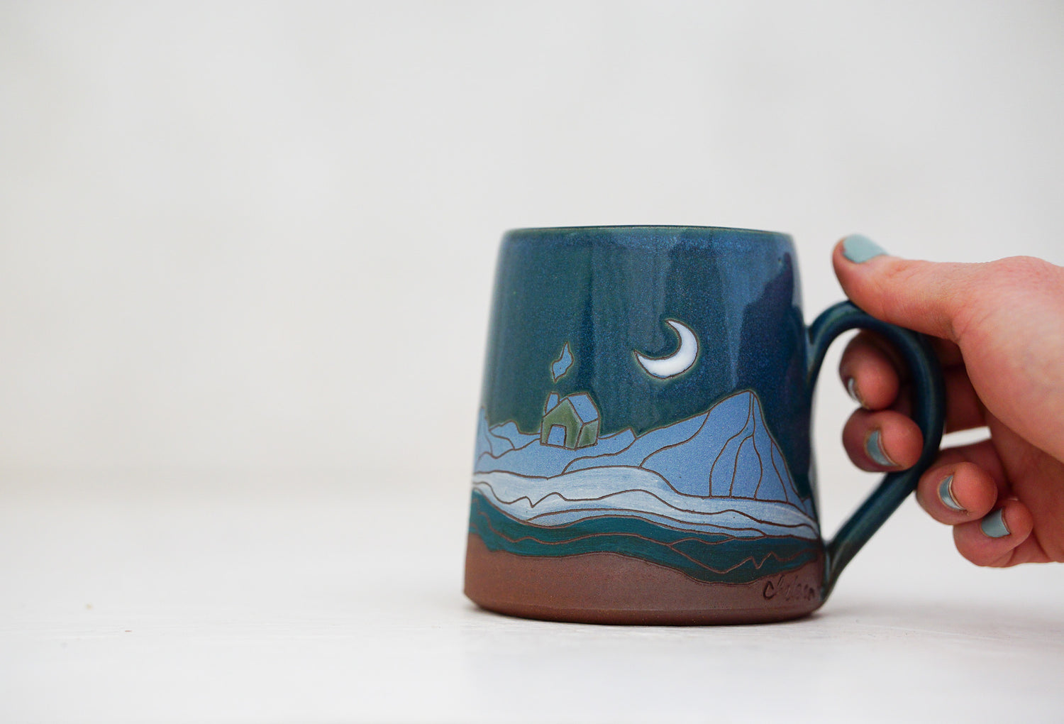 Mtn house Crescent moon Mug