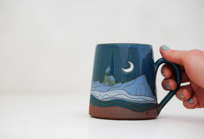 Mtn house Crescent moon Mug