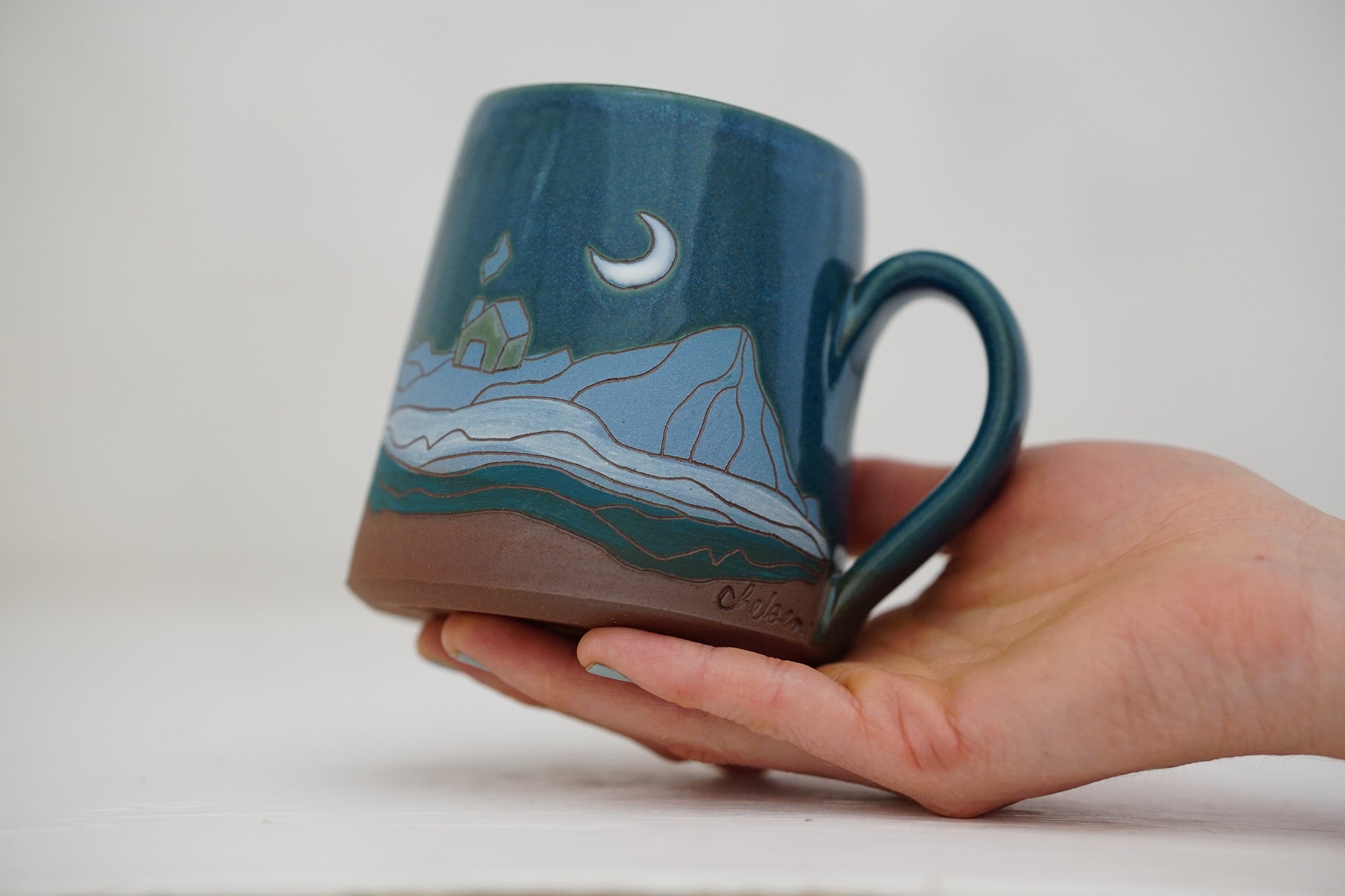 Mtn house Crescent moon Mug