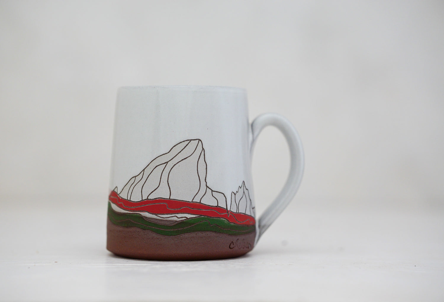 E Teton Christmas mug in white 2