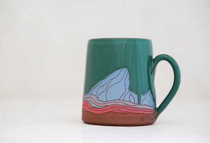 E Teton mug in Kali Forest pinks