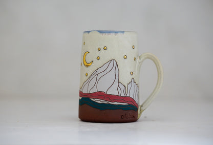 GOLD E Teton Tall mug in Bone